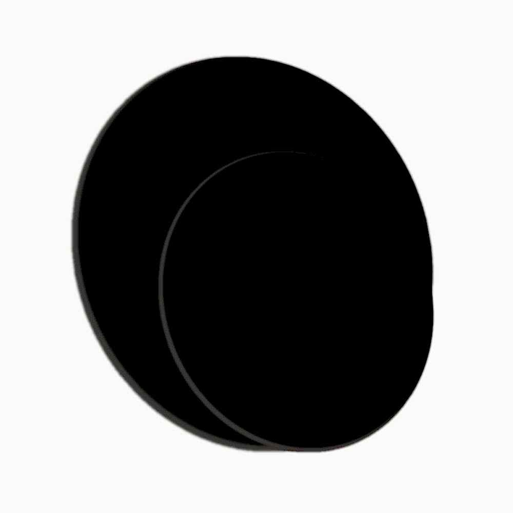 45 Cm Siyah Daire Resim Tuvali