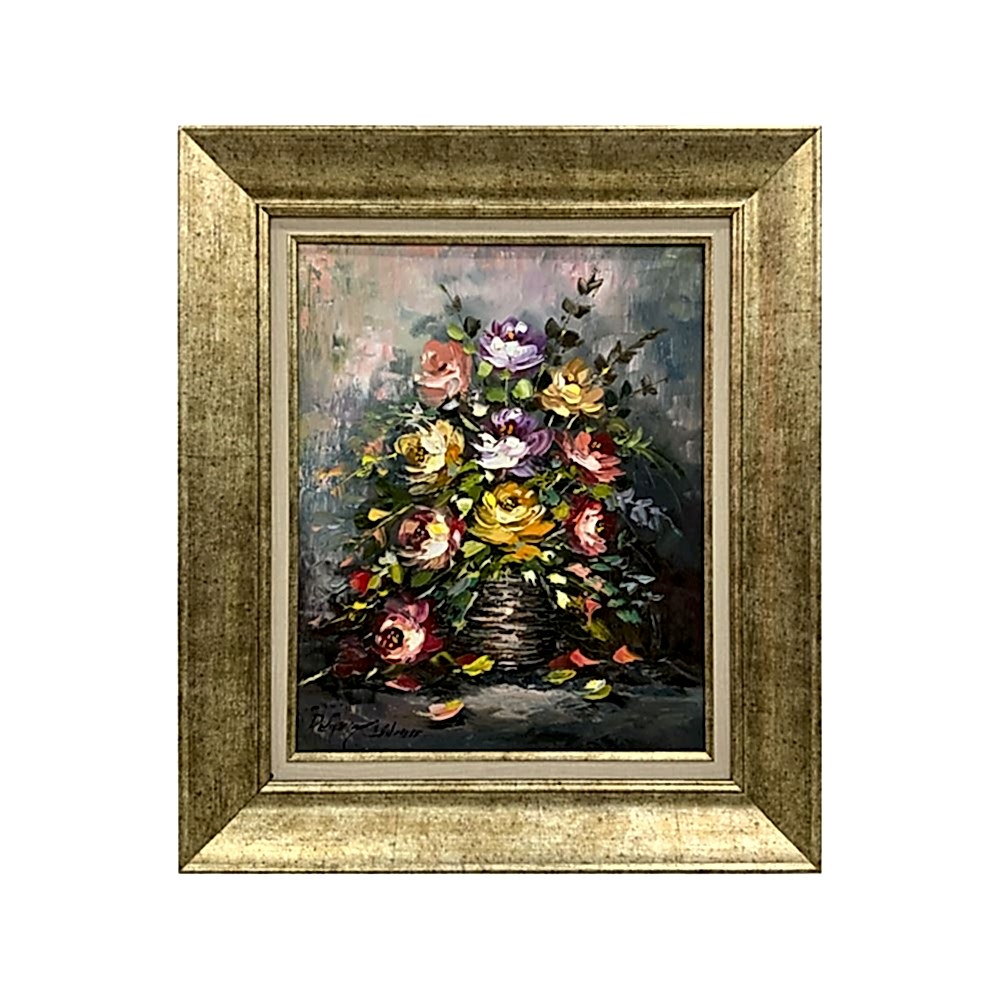 Yağlı Boya Tablo Vazoda Çiçekler 60X70 cm