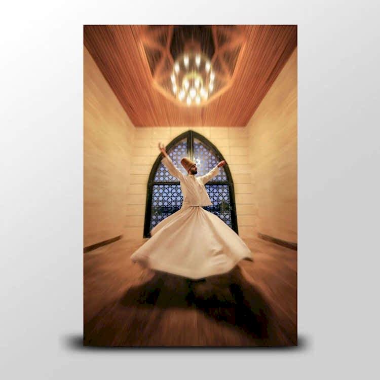 Mevlevi Semazen Temalı Kanvas Tablo