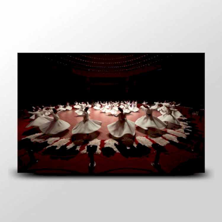 Mevlevi Semazen Temalı Kanvas Tablo