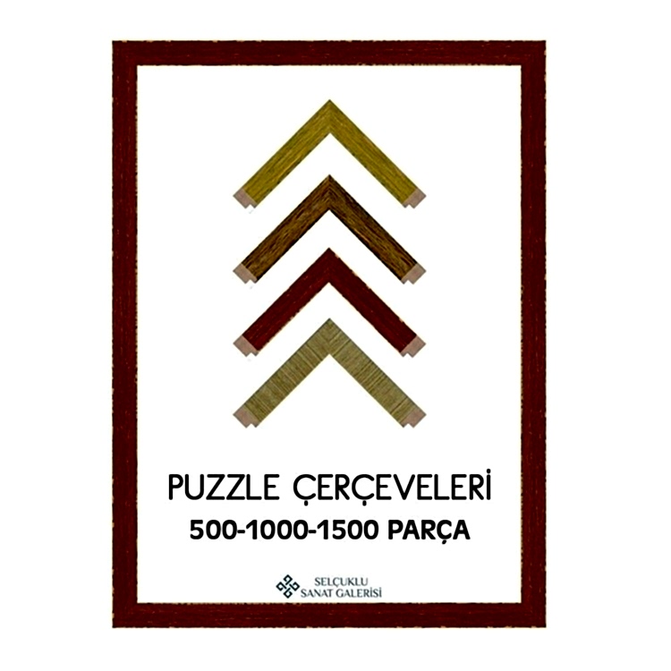 Puzzle Çerçevesi Eskitme 30 mm (Tüm Ölçüler) 50x70 cm Çerçeve 35x50 cm