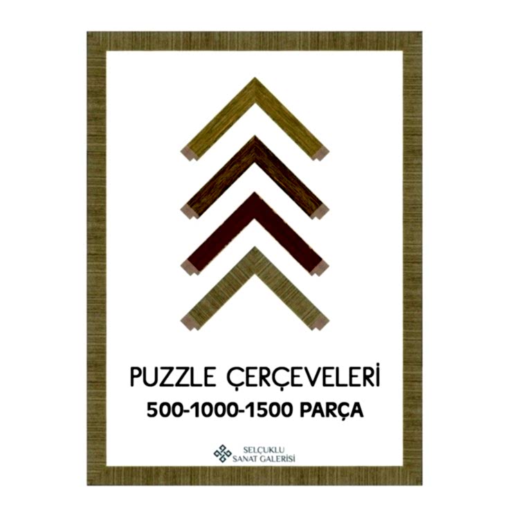 Puzzle Çerçevesi Eskitme 30 mm (Tüm Ölçüler) 50x70 cm Çerçeve 35x50 cm