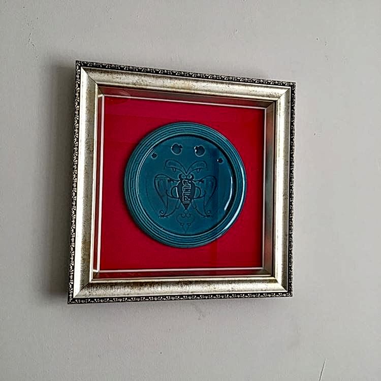 Seramik Selçuklu Kartalı 42x42 cm