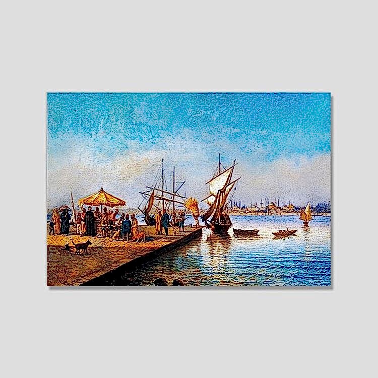 Kadıköy İskelesinde Satıcılar