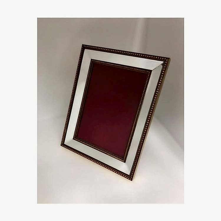 Dekoratif Aynalı Fotoğraf Çerçevesi Ayaklı Yaldız