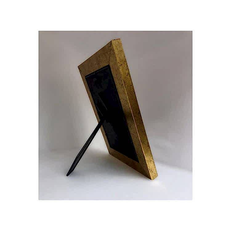 Dekoratif Aynalı Fotoğraf Çerçevesi Ayaklı Yaldız