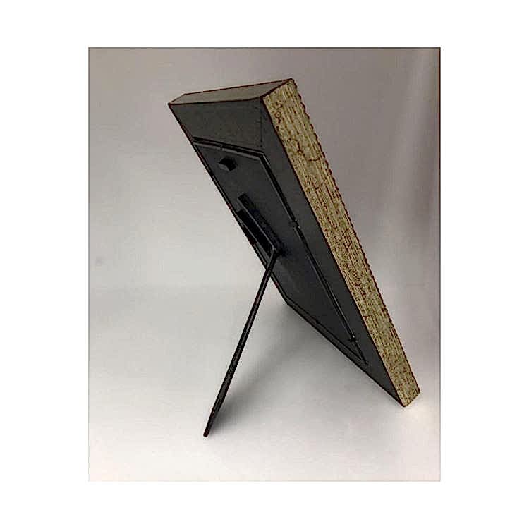 Dekoratif Aynalı Fotoğraf Çerçevesi Ayaklı Gümüş