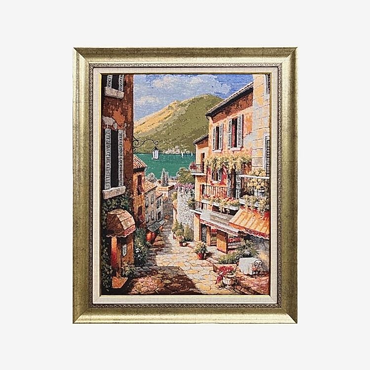 İtalyan Sokağı 57x72 cm Goblen Tablo