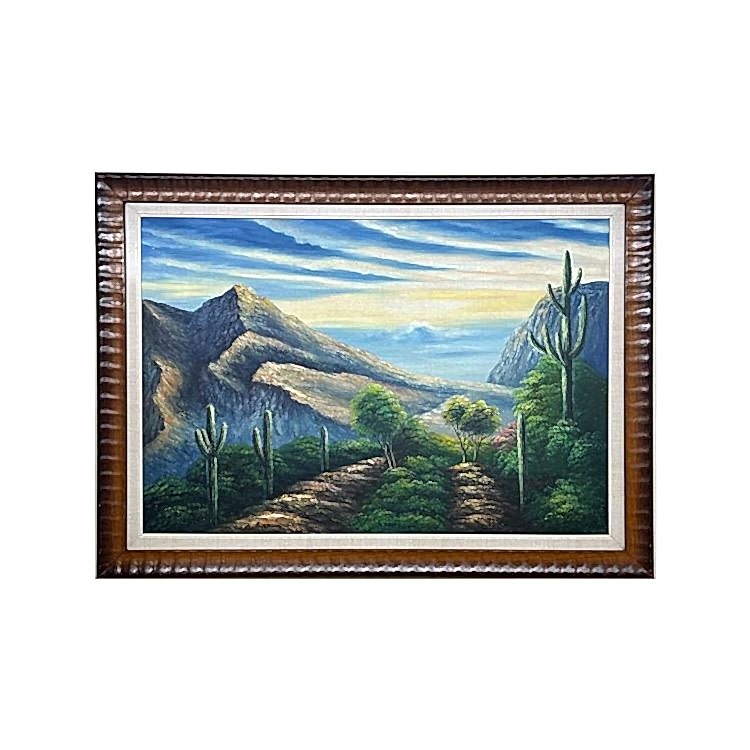 Kaktüsler Yağlıboya Tablo 75x107 cm