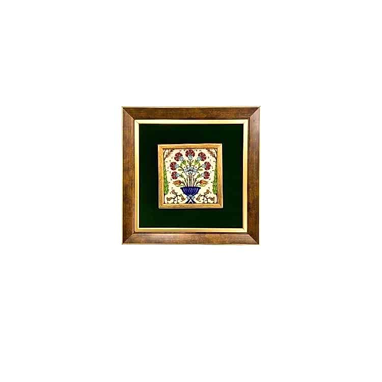 Çini Tablo Çiçek 23x23 cm