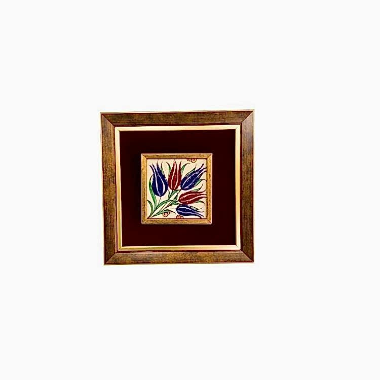 Çini Tablo Laleler 23x23 cm