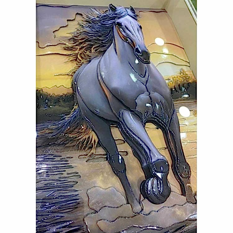 Rölyef Tablo At 55x70 cm