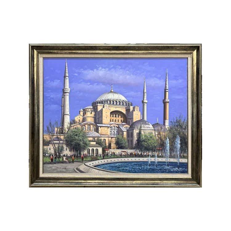 Ayasofya Camii Yağlıboya Tablo 100x120 cm
