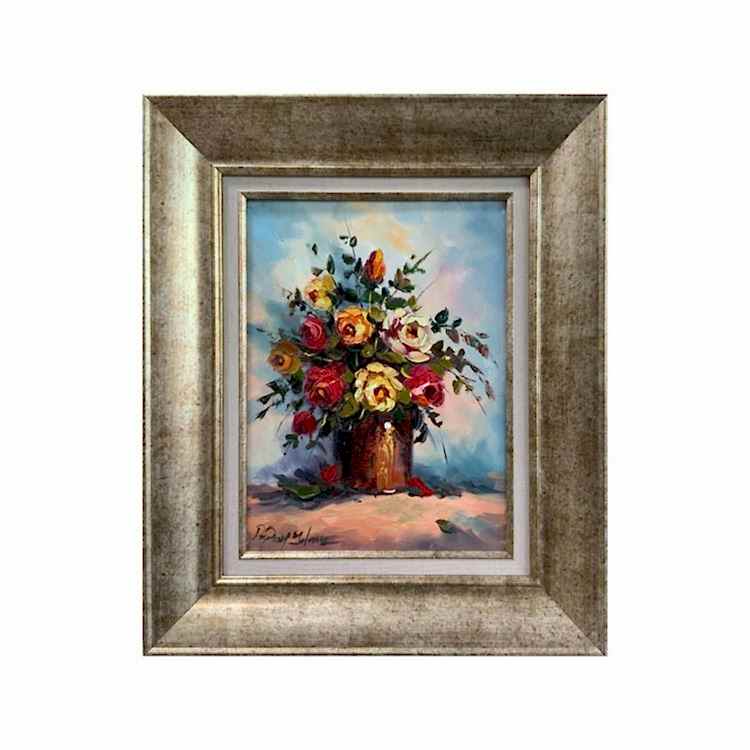 Yağlı Boya Tablo Vazoda Çiçek 50X60 cm